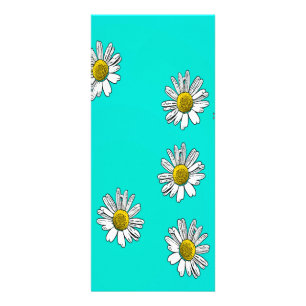 Daisies drawn rack card