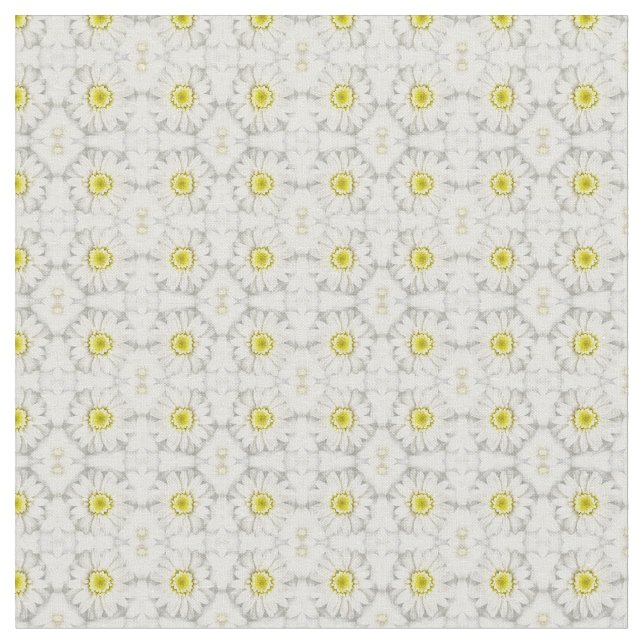 Daisies fabric print (Close Up)