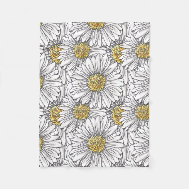Daisies Fleece Blanket (Front)