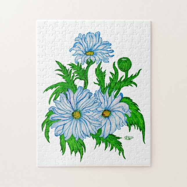 Daisies flowers jigsaw puzzle (Vertical)