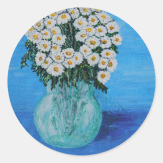 Daisies for Ditte Classic Round Sticker