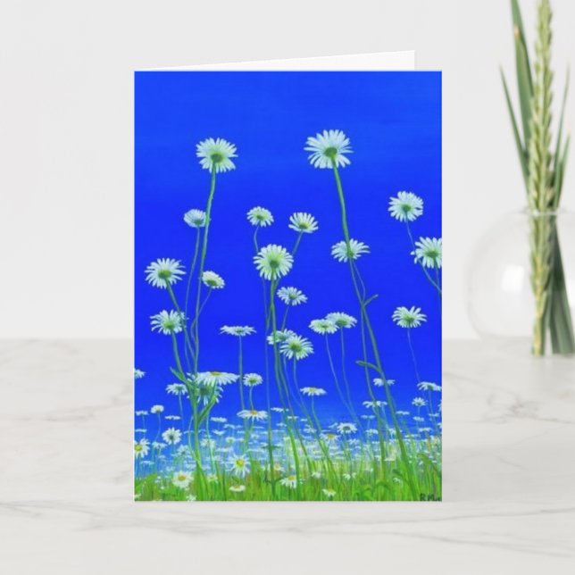 Daisies greeting card for any occasion (Front)