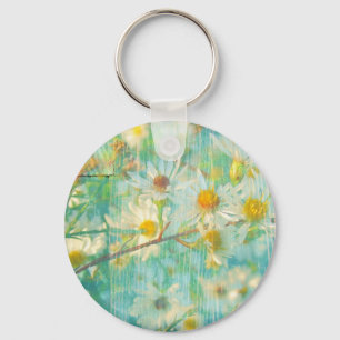 Daisies Grunge Keychain