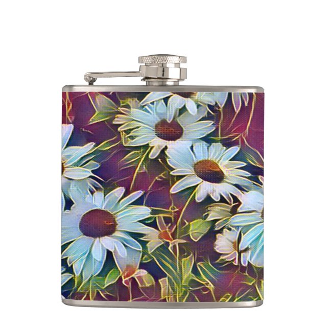 DAISIES HIP FLASK (Front)