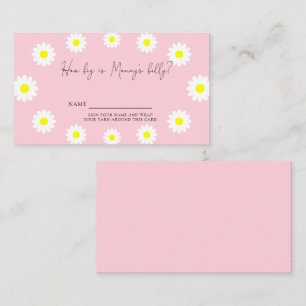 Daisies - How big is mommy's belly Enclosure Card