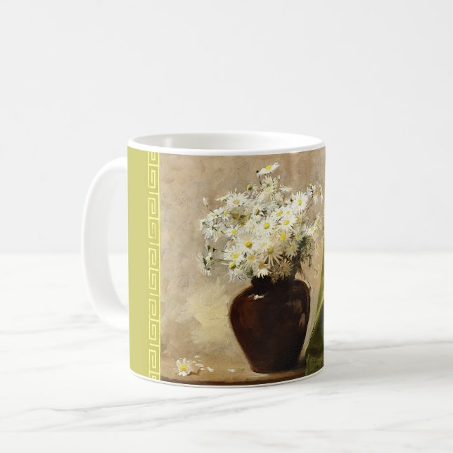 Daisies in a vase, Paul Fisher Coffee Mug (Front Left)