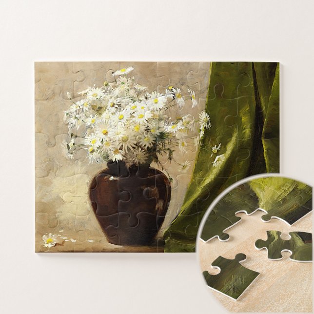 Daisies in a vase, Paul Fisher Jigsaw Puzzle (Creator Uploaded)