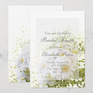 Daisies in Love- Editable Bouquet Bridal Shower Invitation