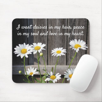 Daisies in my Hair Mouse Pad