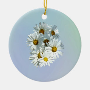 Daisies in Sunshine II Ceramic Ornament