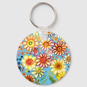 Daisies  keychain