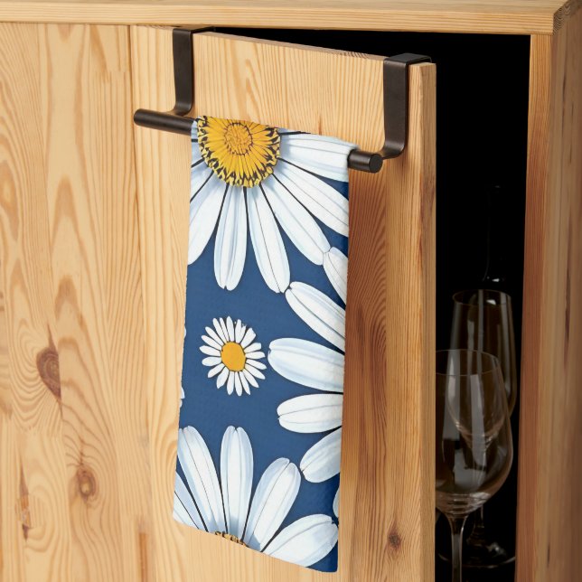 Daisies Kitchen Towel (Thirds Fold)