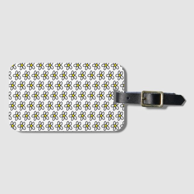Daisies Luggage Tag (Front Horizontal)