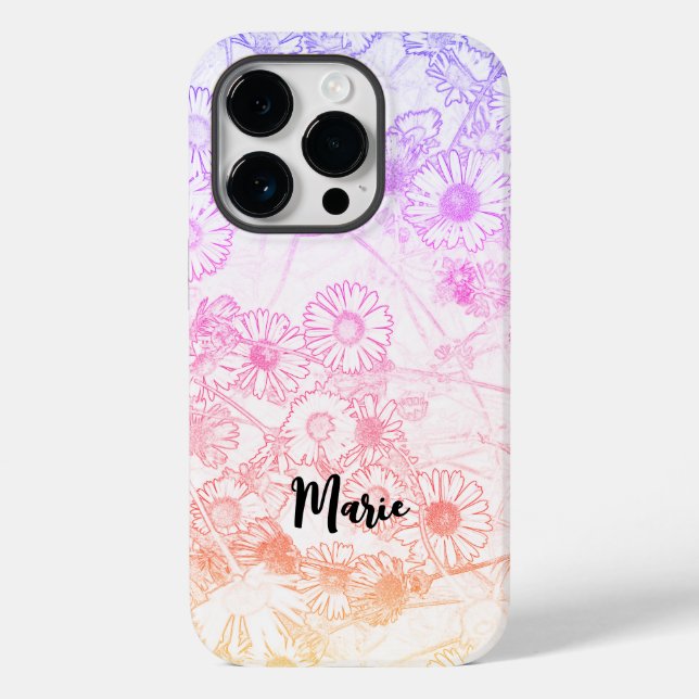 Daisies meadow pattern Case-Mate iPhone case (Back)