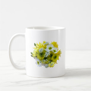 Daisies, Mums and Queen Anne's Lace Bouquet Coffee Mug