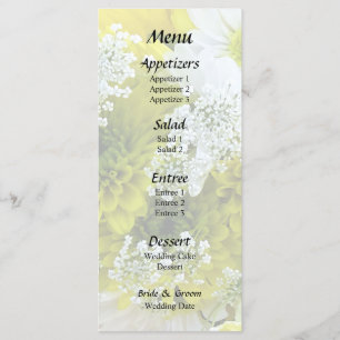 Daisies, Mums and Queen Anne's Lace Bouquet Menu