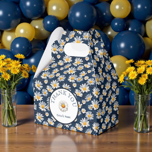 Daisies on Blue Denim Birthday Favor Box