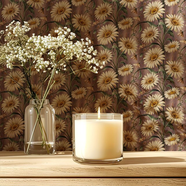 Daisies on Mauve Floral Wallpaper (Creator Uploaded)