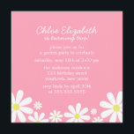Daisies on Pink Girl Birthday Party Invitation<br><div class="desc">Birthday party invitations</div>