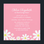 Daisies on Pink Girl Birthday Party Invitation<br><div class="desc">Birthday party invitations</div>