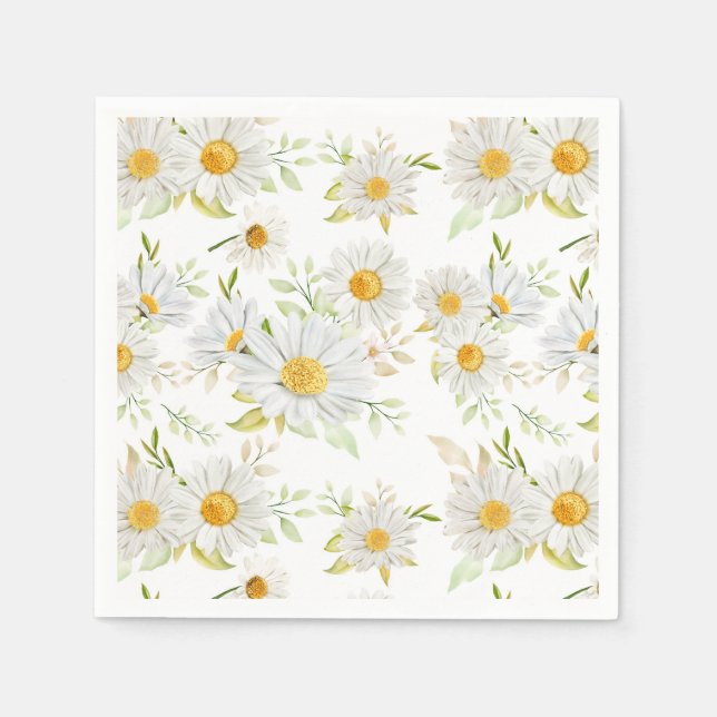 Daisies Paper Napkin (Front)