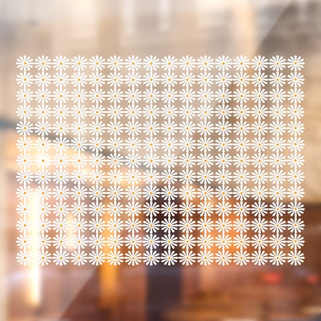 Daisies pattern window cling (Sheet 2)