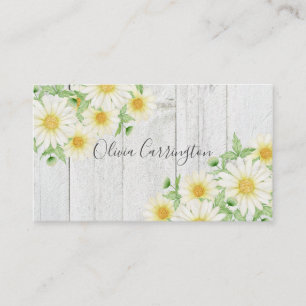Daisies Personalized Name Business Card