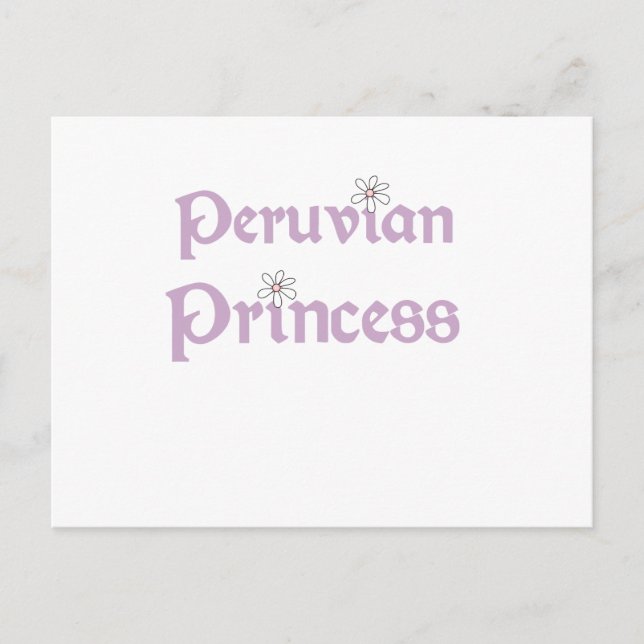 Daisies Peruvian Princess Postcard (Front)