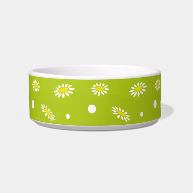 Daisies Pet Bowl (Front)