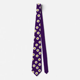 Daisies Purple  Tie
