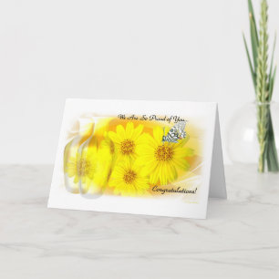 Daisies Refleted - We Are So Proud Of You Card