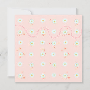 Daisies Save the Date Template Without Border