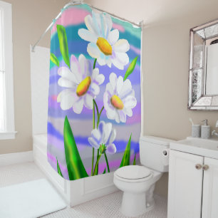 Daisies Shower Curtain Daisy Flowers