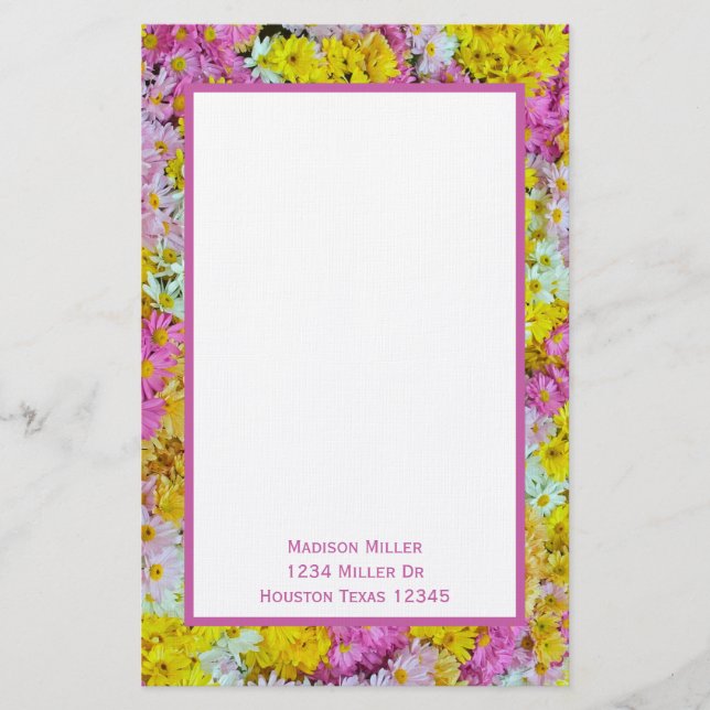 Daisies Stationery (Front)