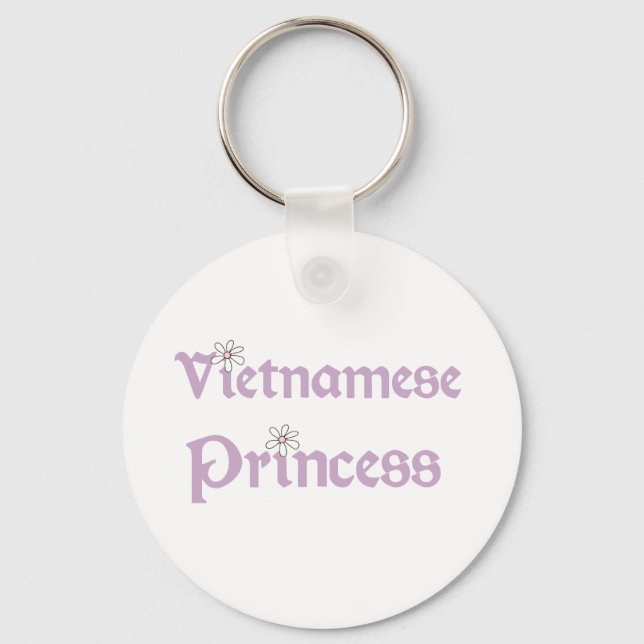Daisies Vietnamese Princess Keychain (Front)