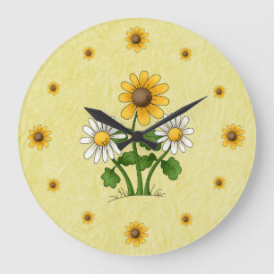 Daisies Wall Clock
