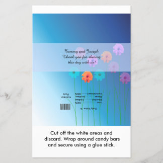 Daisies Wedding Candy Bar Wrapper