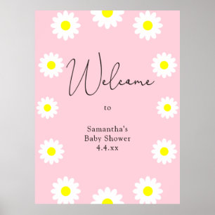 Daisies - Welcome Foam Board Poster