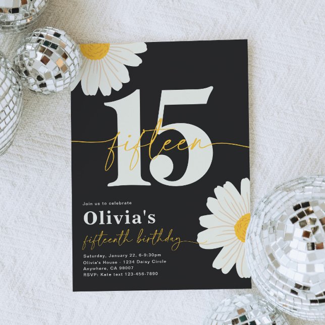 Daisy 15e anniversaire Invitation (Créateur téléchargé)