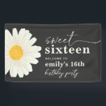 Daisy 16th Birthday Welcome Banner<br><div class="desc">Daisy 16th Birthday Welcome Sign
Ready to be personalized by you!</div>
