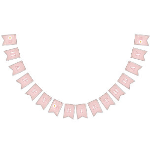 Daisy 1st Birthday Bunting Flags