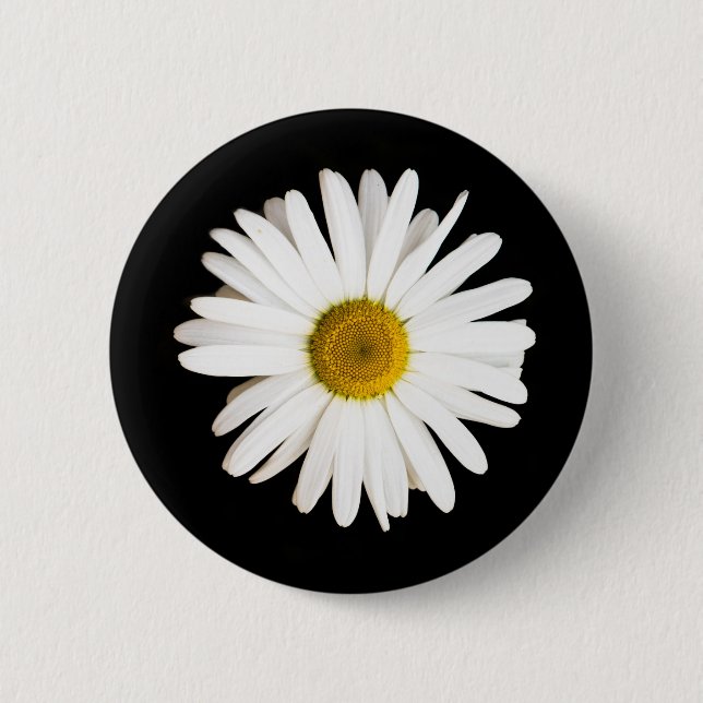 Daisy 2 Inch Round Button (Front)