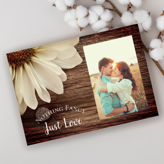 Daisy and Barn Wood Country Wedding Save the Date (Creator Uploaded)