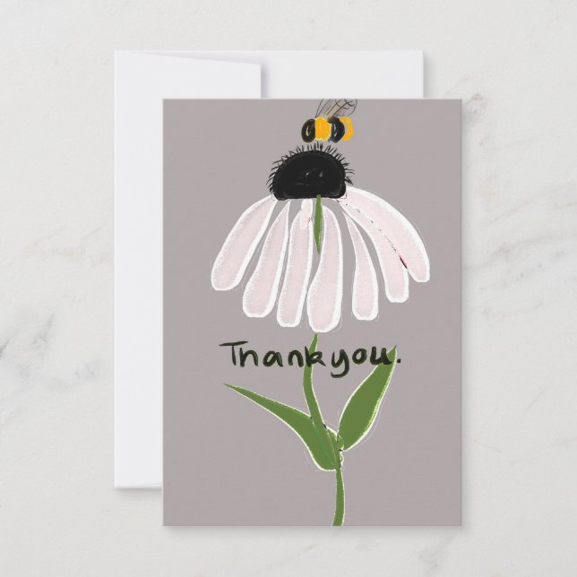 Daisy and Bee Adorable Art Card (Front)