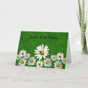 Daisy and Bee Template card