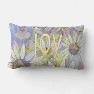 Daisy and Daffodils: Floral Dreams of Joy  Lumbar Pillow