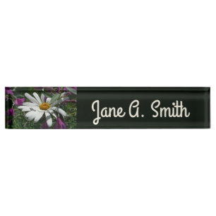 Daisy and Fireweed Nameplate