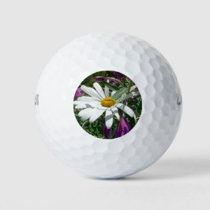 Daisy and Fireweed Wildflower Golf Balls