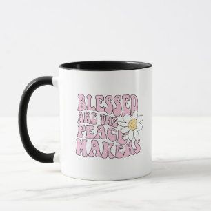 Daisy and Peace Makers Slogan Mug