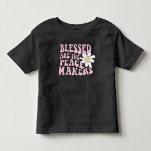Daisy and Peace Makers Slogan Toddler T-shirt